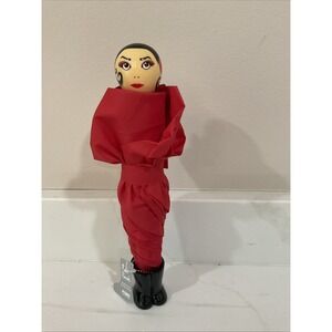 NWT Pylones Rain Parade Women's Compact Umbrella Doll Handle France Free Stand